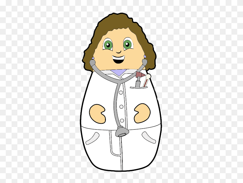 308x574 Pediatrician Clipart - Female Doctor Clipart