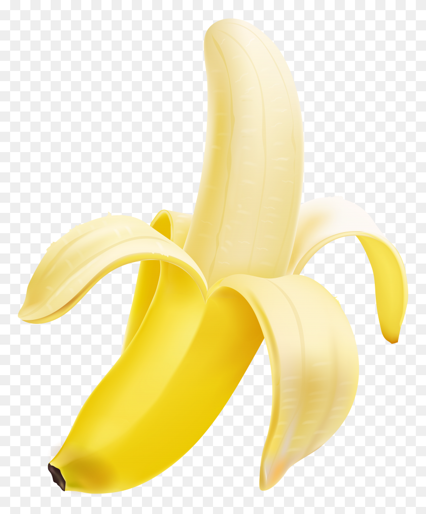 6538x8000 Plátano Pelado Transparente - Clipart De Plátano Pelado