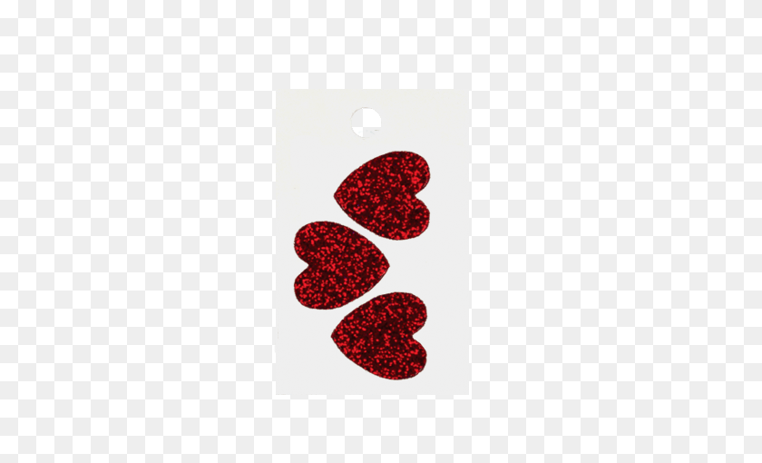 450x450 Наклейки Pegable Heart Glitter Красные Шт. На Листе - Красный Блеск Png