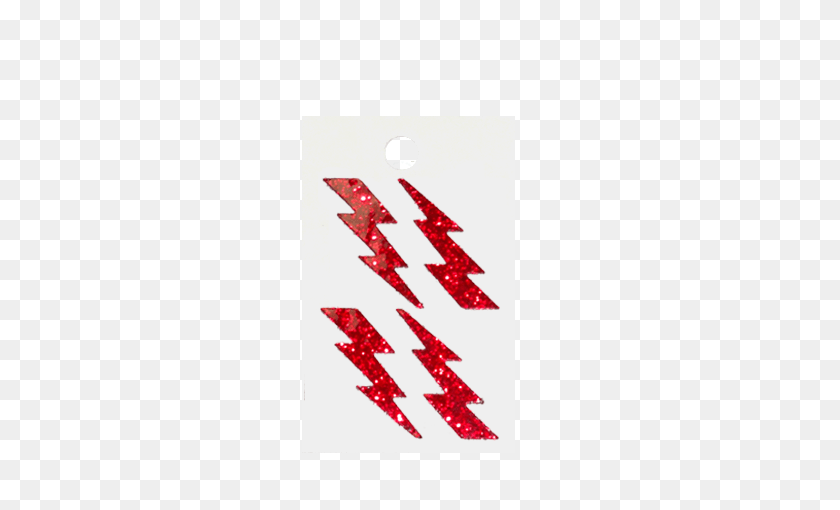 450x450 Pegable Lightning Bolt Glitter Stickers Red Pcs Por Hoja - Red Lightning Png