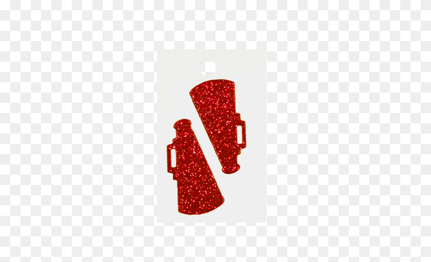 450x450 Pegable Megaphone Glitter Stickers Red Pcs Per Sheet - Red Glitter PNG