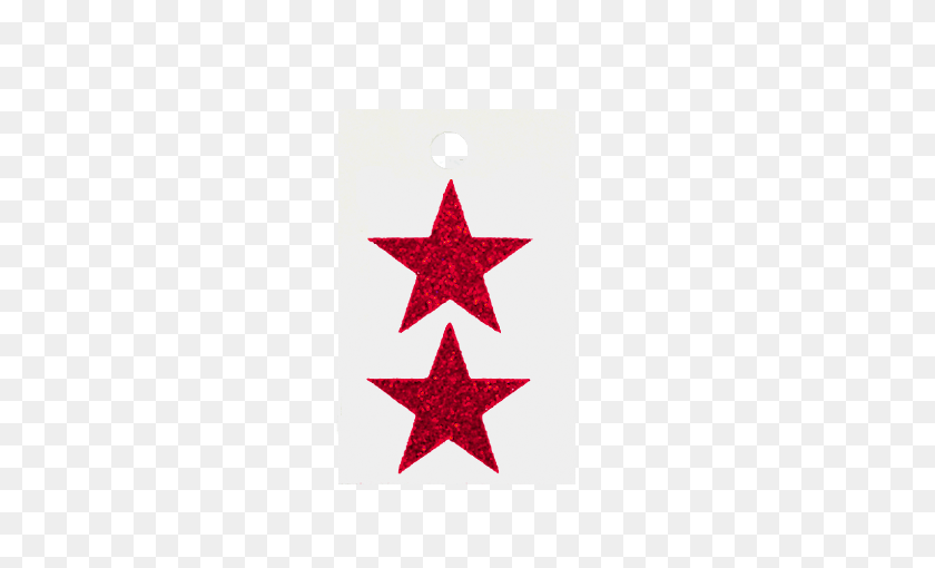 450x450 Pegatinas Con Purpurina De Estrella Pegable, Piezas Rojas Por Hoja - Estrella Con Purpurina Png