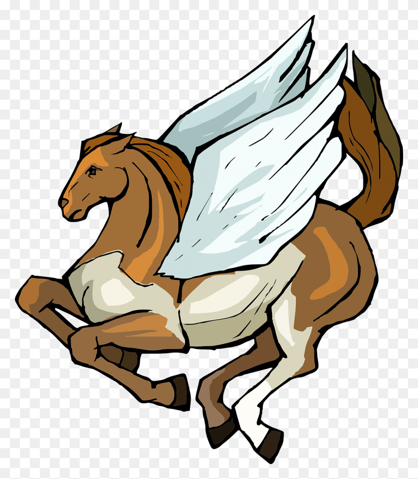 1106x1280 Pegasus, Horse, Wings, Character, Fantasy - Weird Clipart