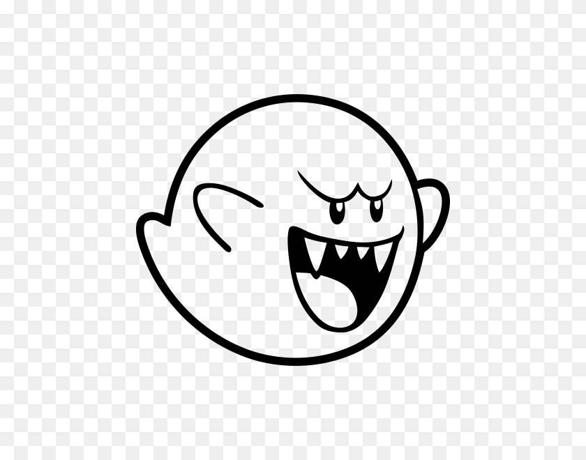 570x600 Pegatina Fantasma Boo - Mario Boo Png