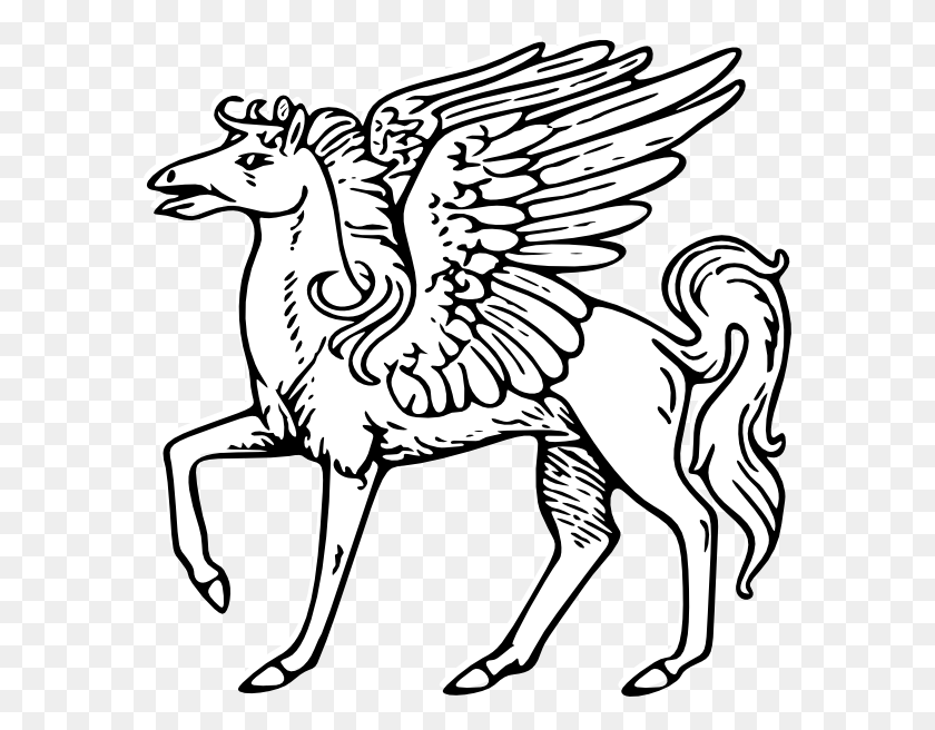 582x596 Imágenes Prediseñadas De Pegusus - Imágenes Prediseñadas De Pegasus