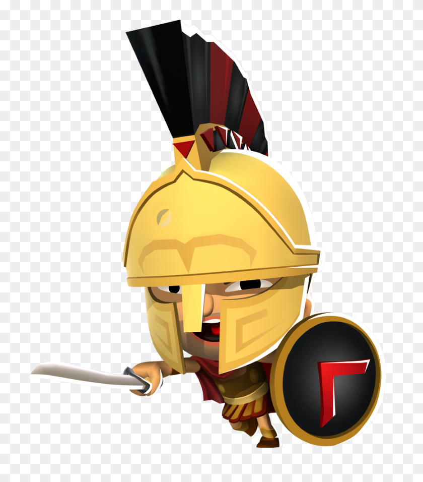 864x993 Pelion - Spartan Warrior Clipart