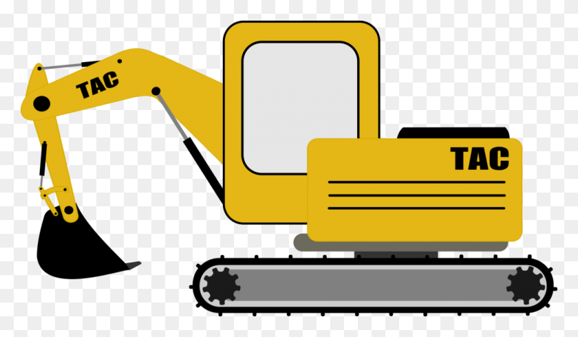 1024x565 Pelle Mecanique Digger Clipart - Excavator Clipart Blanco Y Negro