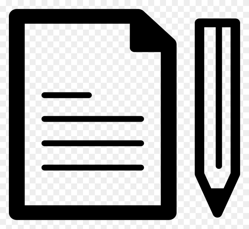 980x898 Pen And Paper Png Icon Free Download - Paper Icon PNG
