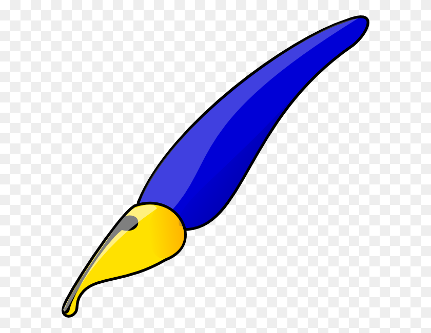 600x590 Pen Clip Art Free Vector - Pen Writing Clipart