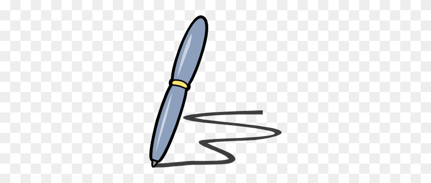 258x298 Pen Writing Clip Art - Cute Pencil Clipart