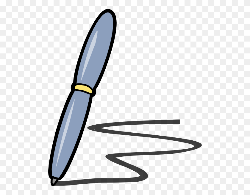 516x597 Pen Writing On Paper Clipart - Piece Of Paper Clipart