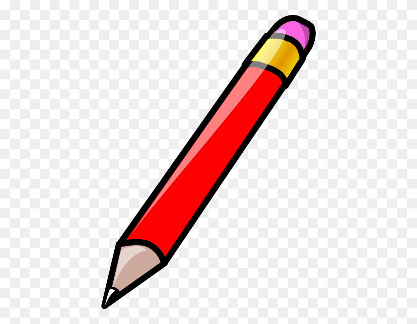 432x593 Pencil Clip Art - Pencil And Notebook Clipart