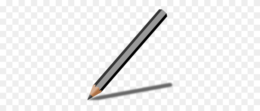 288x299 Pencil Clip Art - Pencil Clipart Black And White