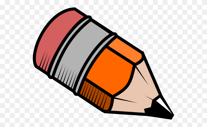 574x457 Pencil Clipart - Pencil And Notebook Clipart
