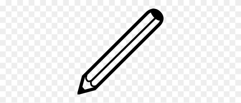 300x301 Pencil Clipart Black And White - Pencil And Paper Clipart