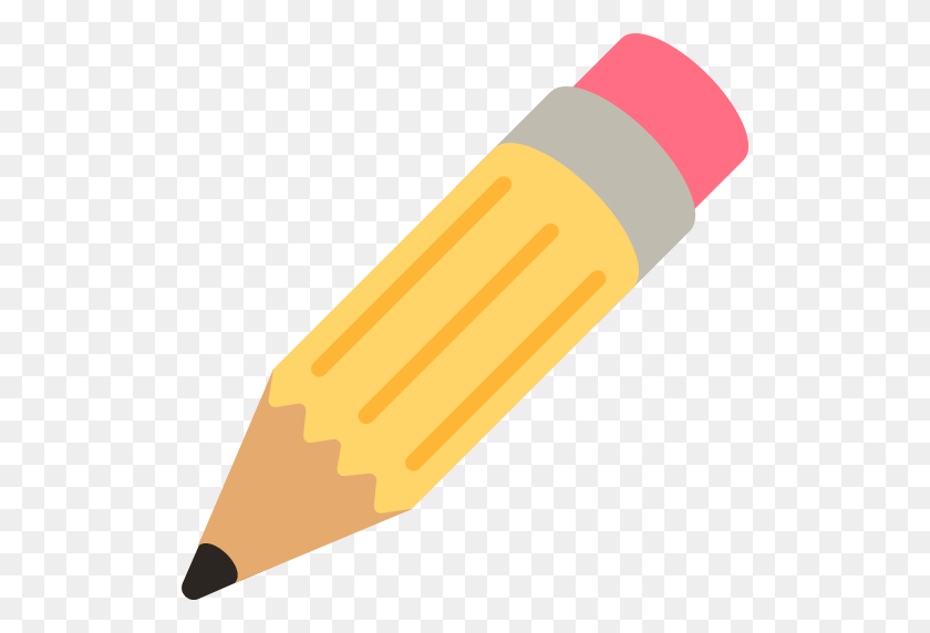 512x512 Pencil Clipart Emoji - Pencil Clipart PNG