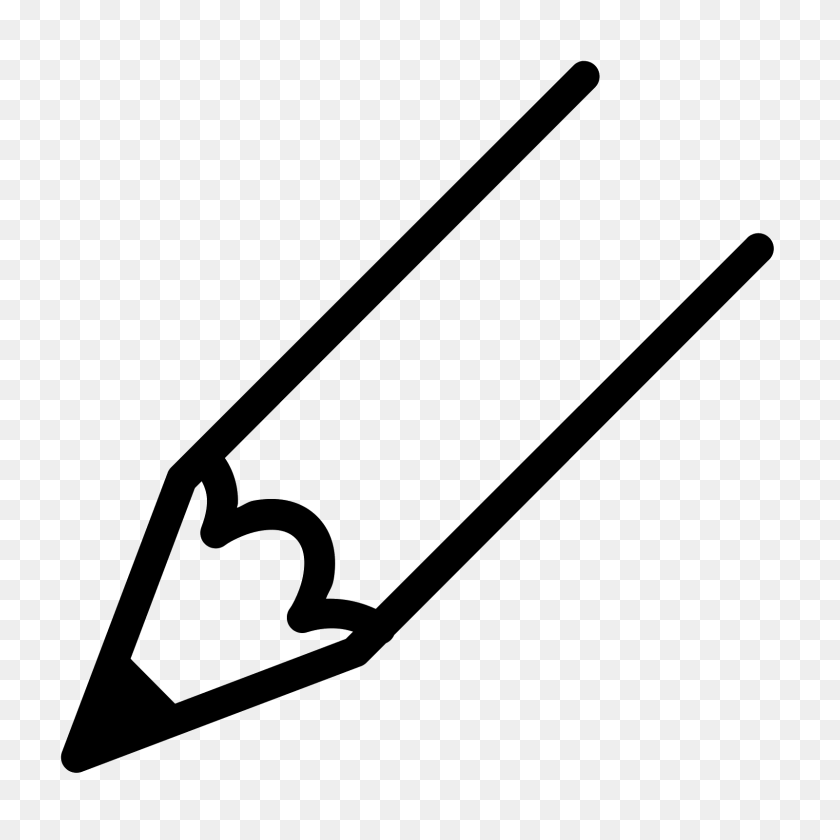 1600x1600 Pencil Drawing Icon - Sharpened Pencil Clipart