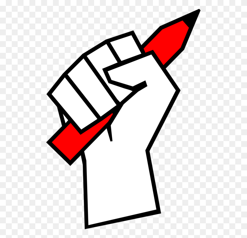 525x750 Pencil Fist Drawing Illustrator Computer Icons - Freedom Clipart