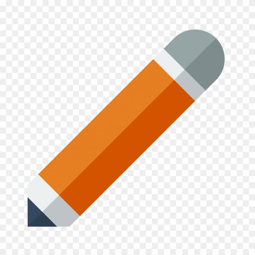 1024x1024 Pencil Icon Small Flat Iconset Paomedia - Pencil Icon PNG