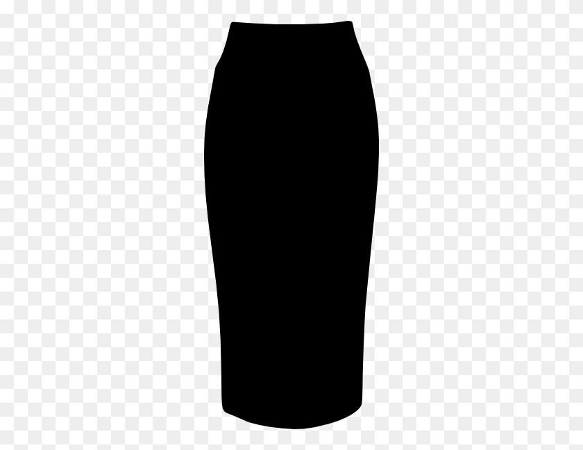 252x588 Pencil Skirt Clip Art Free Vector - Clipart Skirt