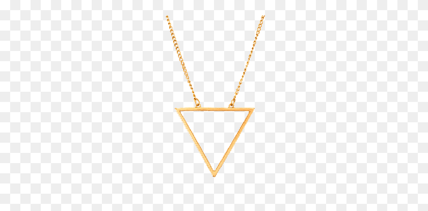 300x354 Pendants - Gold Triangle PNG