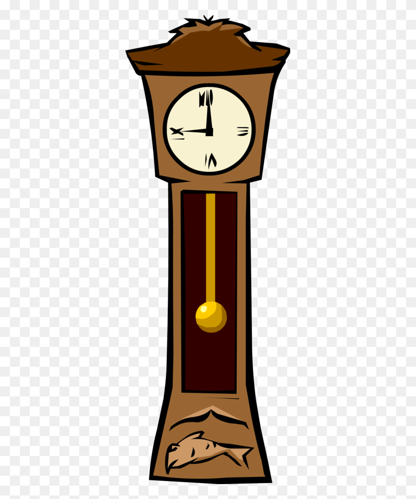 333x947 Pendulum Clipart Old Clock - Watch Clipart