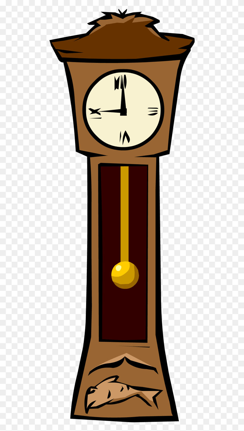 500x1422 Pendulum Clock Cliparts - Grandfather Clipart