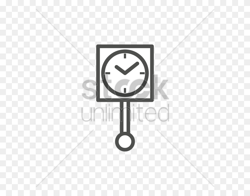 600x600 Pendulum Clock Icon Vector Image - Pendulum Clipart