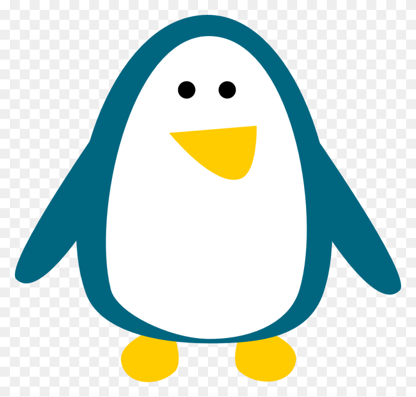 999x950 Пингвин Картинки - Пингвин Черно-Белый Клипарт
