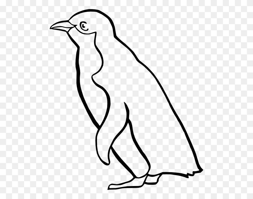 510x599 Пингвин Картинки Черно-Белые - Конкурсный Клипарт