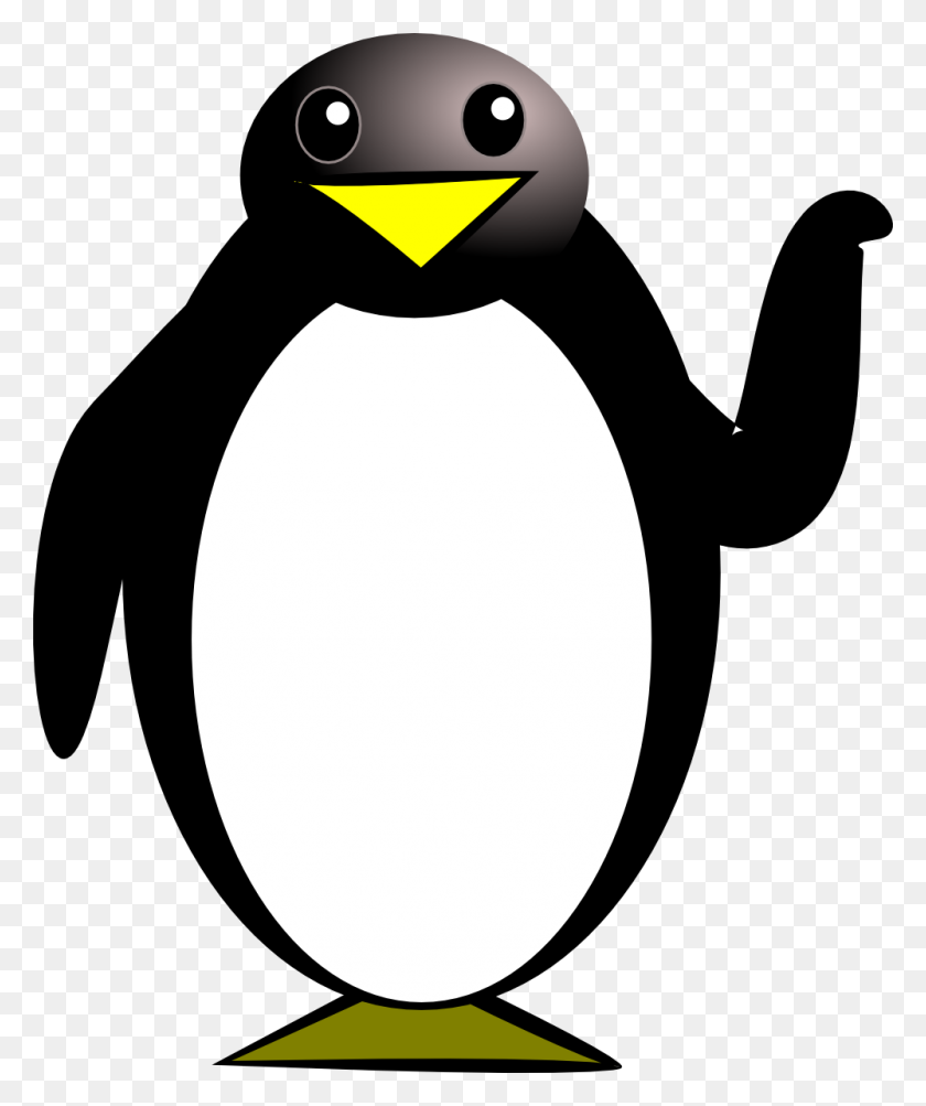 999x1209 Пингвин Картинки Черно-Белые - Пингвин Черно-Белый Клипарт