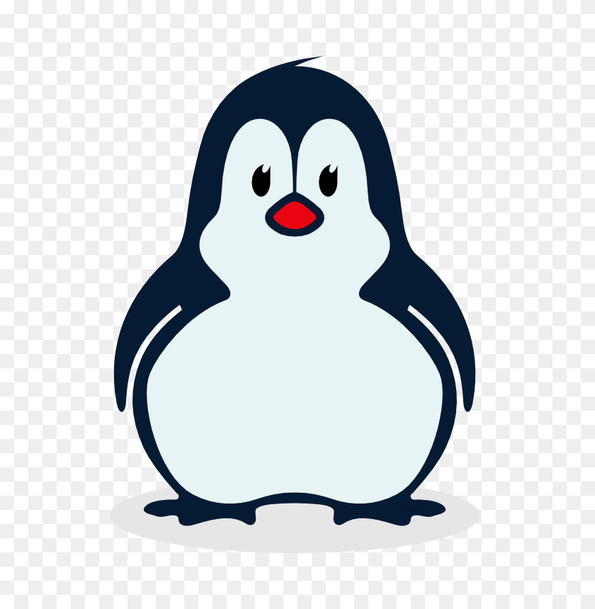 699x800 Пингвин Картинки Бесплатный Вектор - Милый Пингвин Клипарт