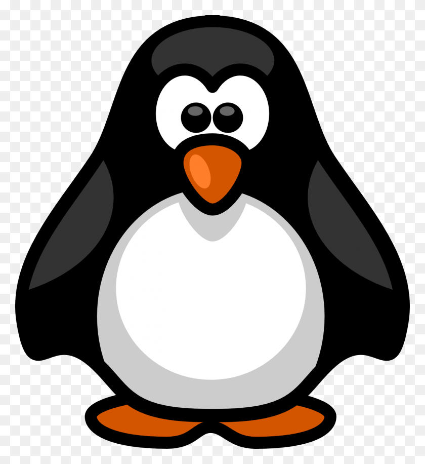 1331x1462 Penguin Clipart Migrating Bird - Cute Penguin Clipart