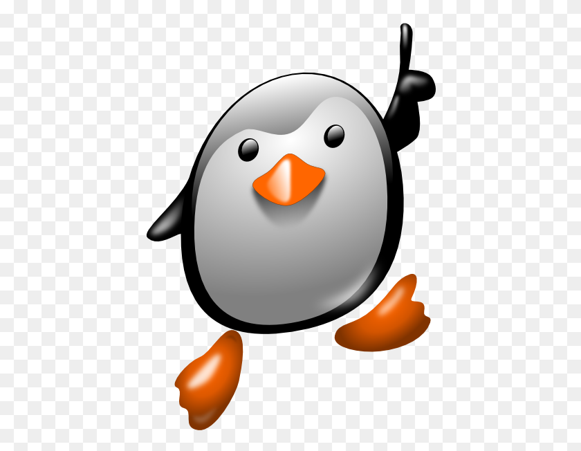 420x592 Penguin Clipart One - Clipart Humilde