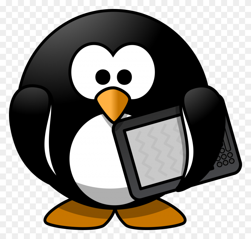 2400x2274 Penguin Clipart Thinking - Conference Room Clipart