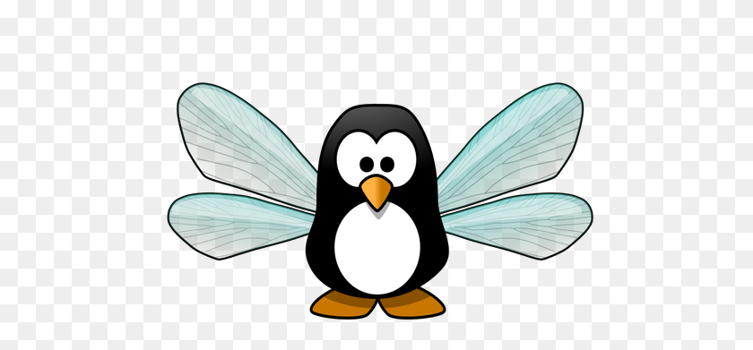 500x331 Penguin Fairy - Fairy Wings Clipart
