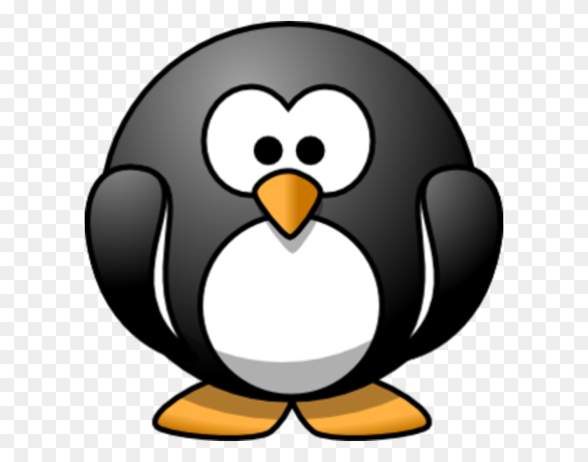 598x600 Pingüino Gordo De Dibujos Animados Imágenes Gratis - King David Clipart