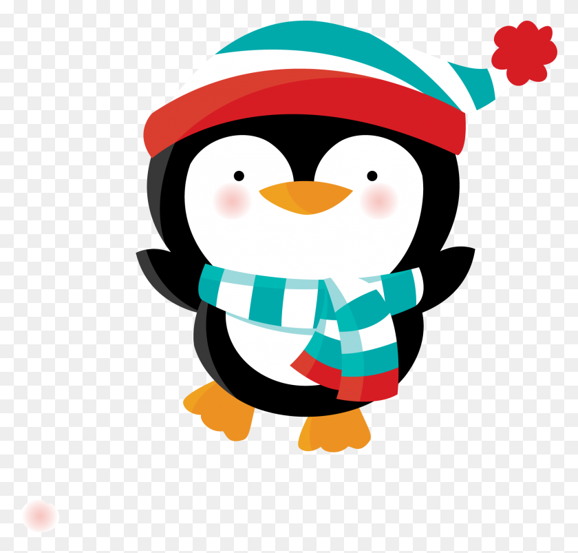 1712x1632 Пингвины Пингвины Пингвины, Рождество И Рождество - Рождественский Пингвин Клипарт
