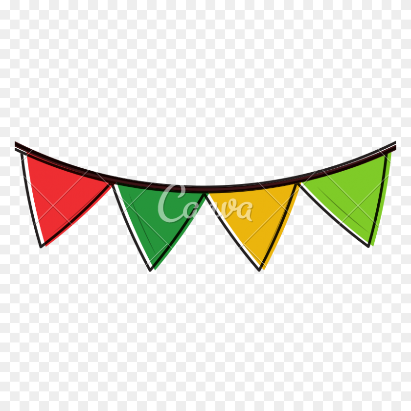 800x800 Pennant Banner Icon Image - Pennant Banner PNG