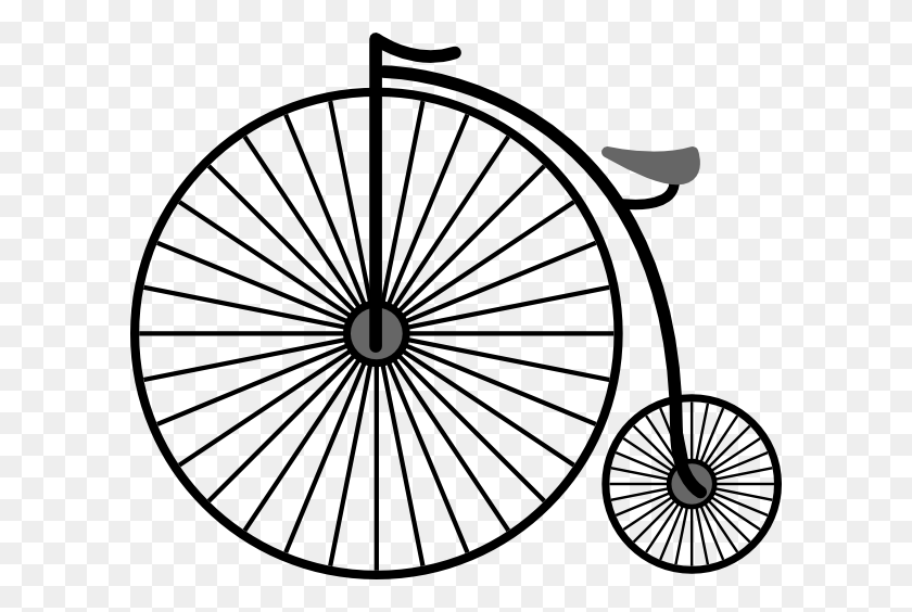 600x504 Penny Farthing Bicycle Clip Art - Bike Clipart