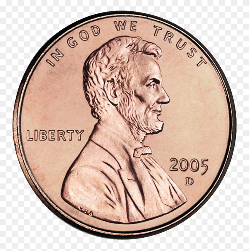 945x955 Penny Obv Unc D - Coin PNG