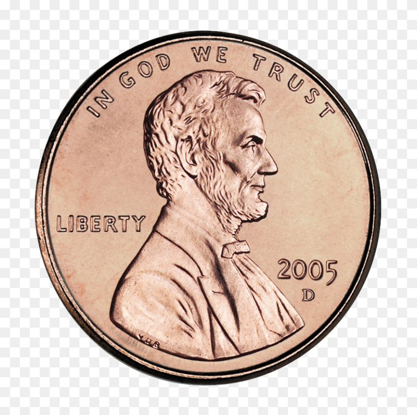 810x806 Penny Uncirculated Obverse - Pixel Coin PNG