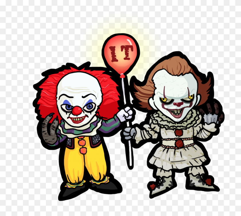 1024x914 Pennywise Twins - Pennywise PNG