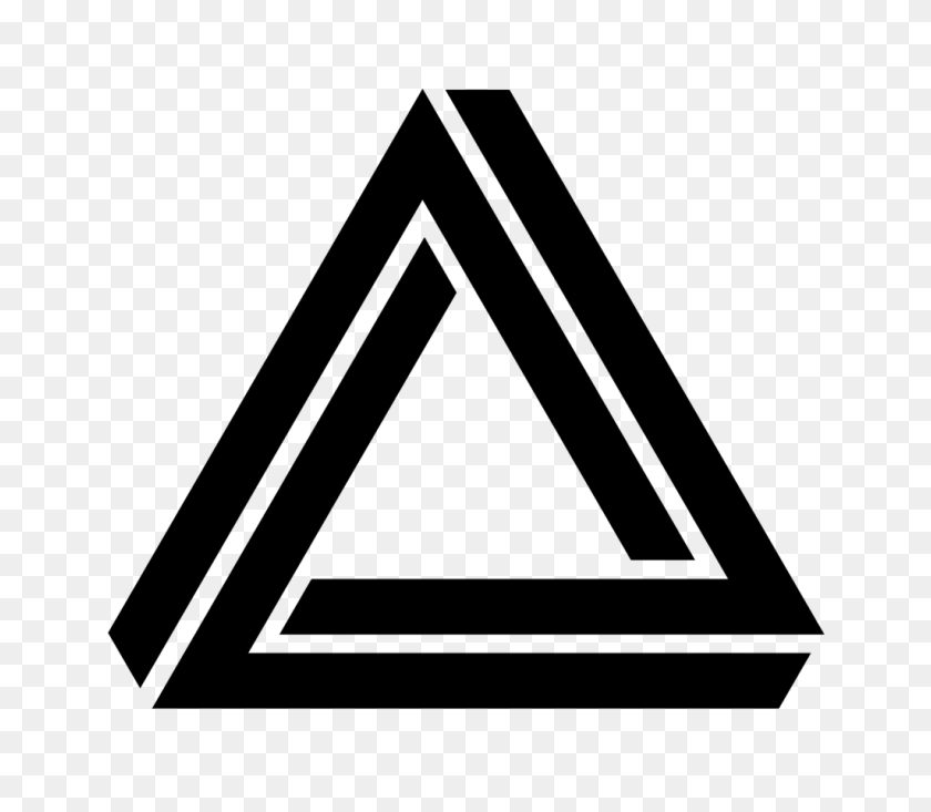 1024x884 Triángulo De Penrose Logotipo De La Geometría De La Forma - Triángulo Negro Png