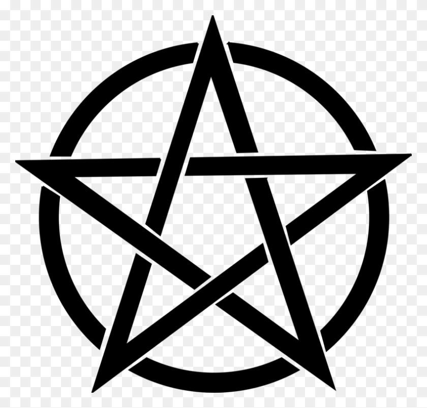 789x750 Pentáculo Pentagrama Wicca Símbolo De La Magia - Pentagrama De Imágenes Prediseñadas