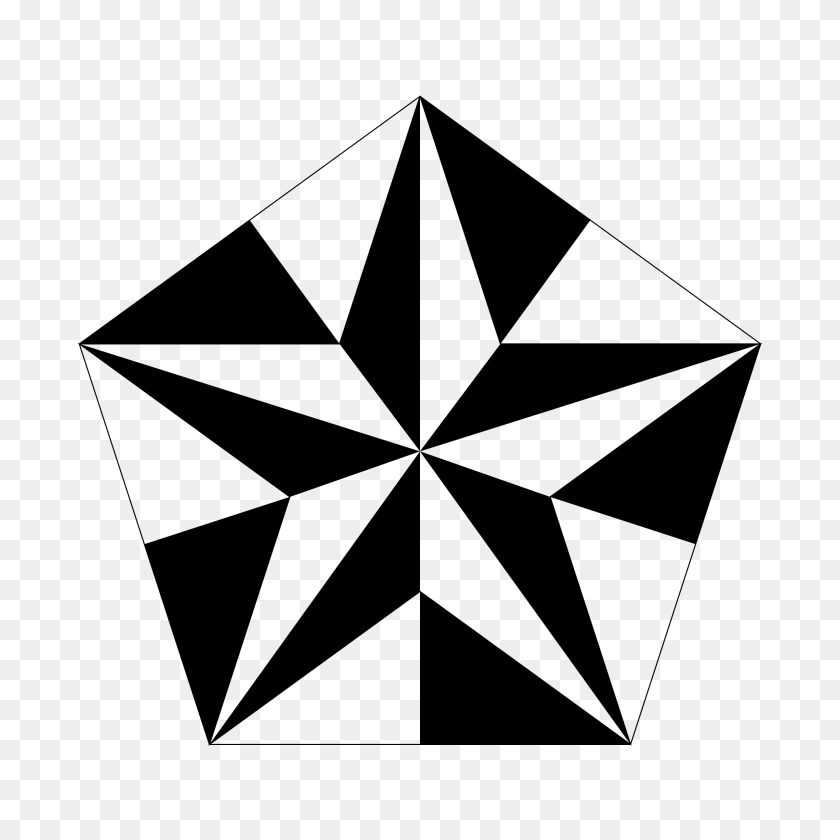 2400x2400 Pentagon And Pentagram Outrayj Icons Png - Pentagon PNG