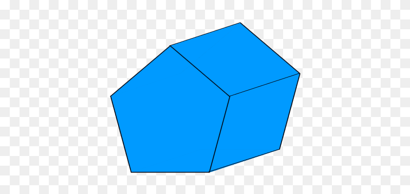 420x338 Pentagonal Prism - Prism Clipart