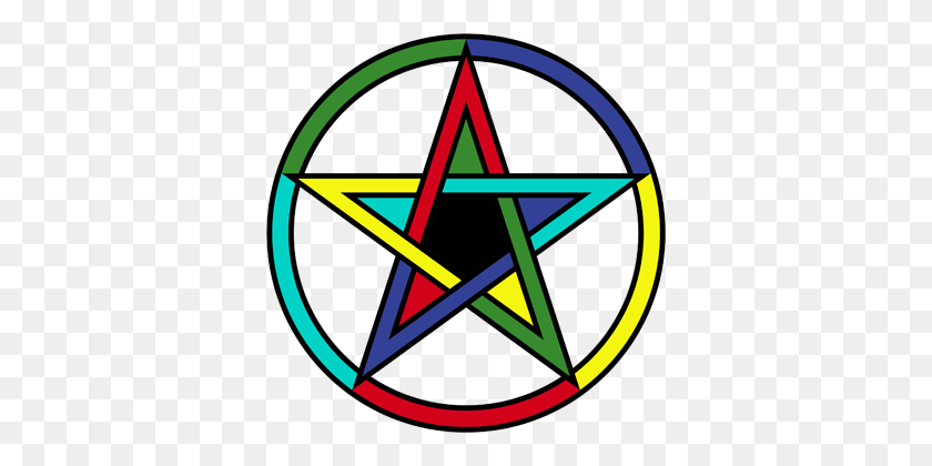 360x360 Pentagram Clipart Circle - Pentagram PNG