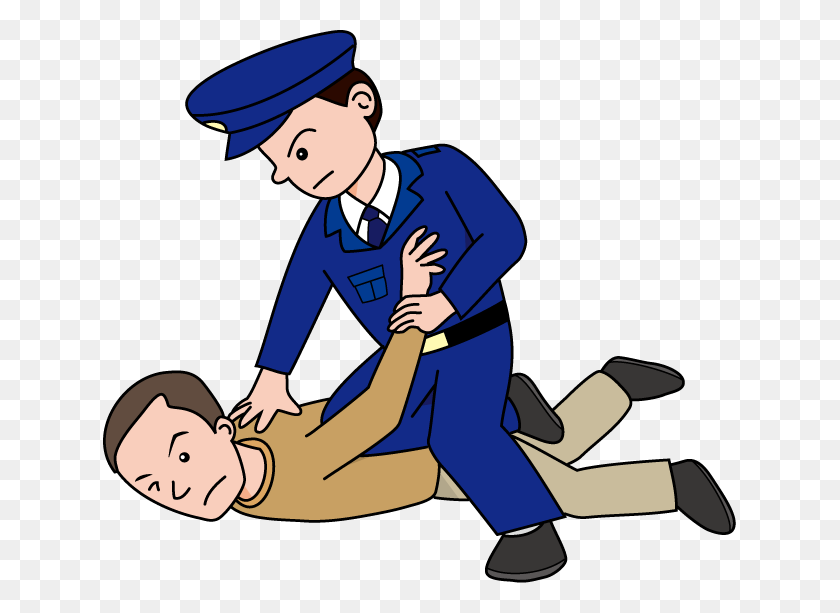 633x553 People Clip Art Police Officer With A Dog And A Police Officer - Cop Badge Clipart