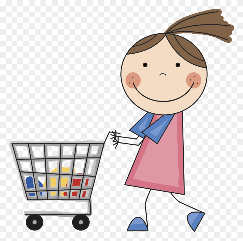 1600x1582 People Clipart Grocery Shopping - People Together Clipart